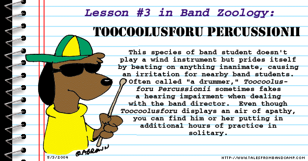 TooCoolusForU Percussionii (Band Zoology #3)
