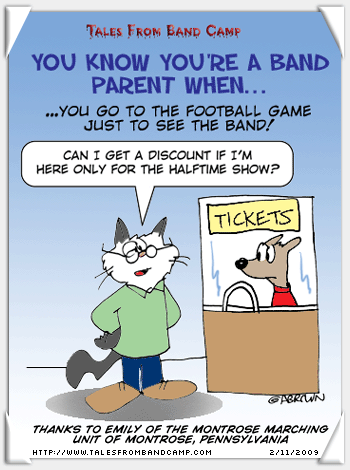 You Know You’re a Band Parent When…