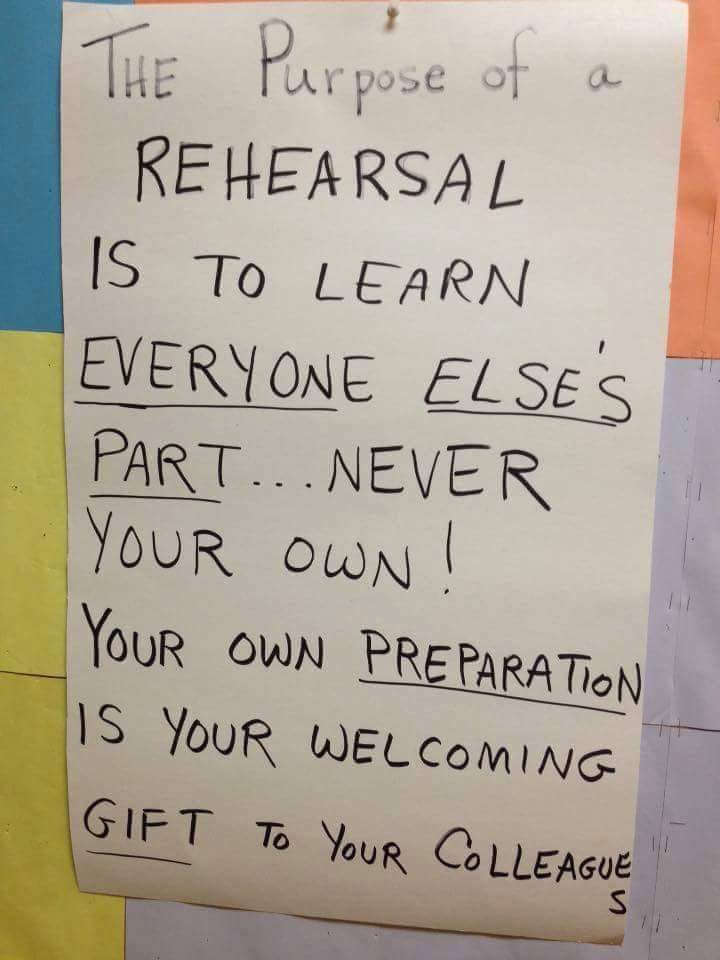 purpose of a rehearsal