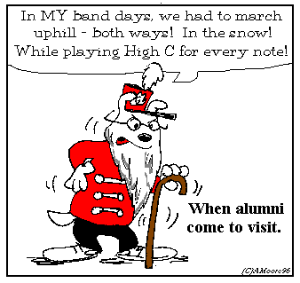 When Band Alumni Come to Visit